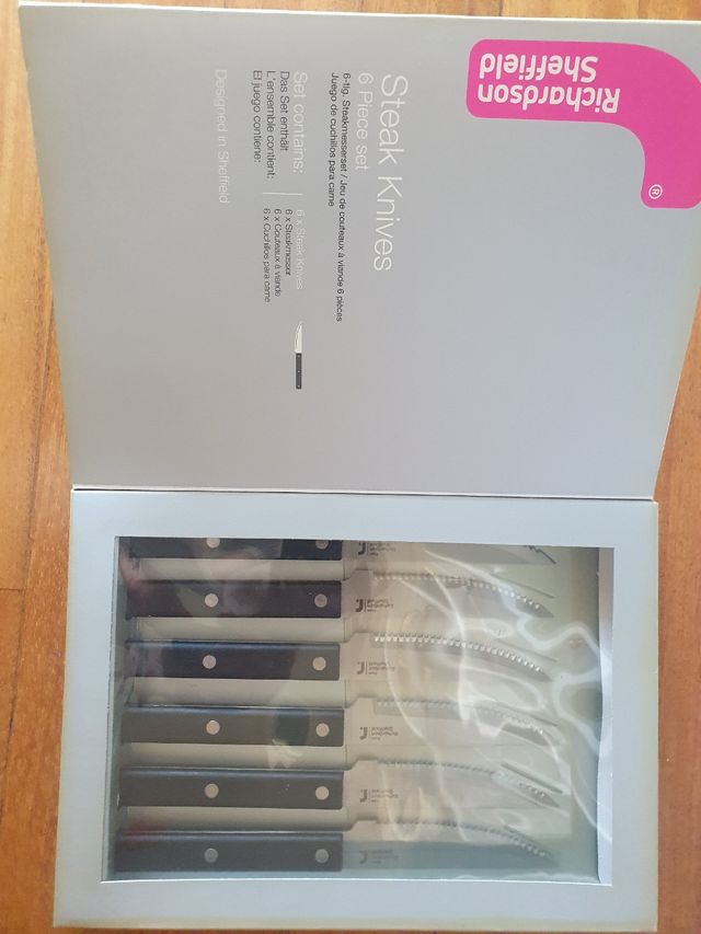 6 cuchillos carne Richardson Sheffield