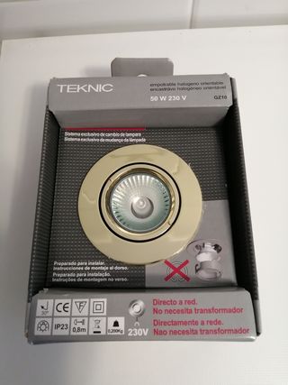 Foco empotrable halogeno orientable