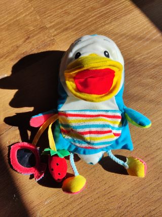 Marionetta peluche tattile e sonora