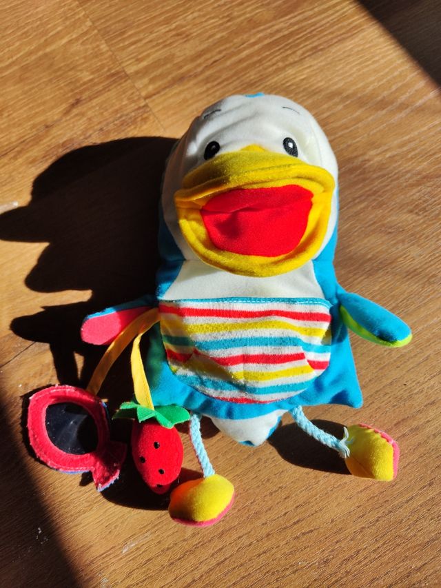 Marionetta peluche tattile e sonora