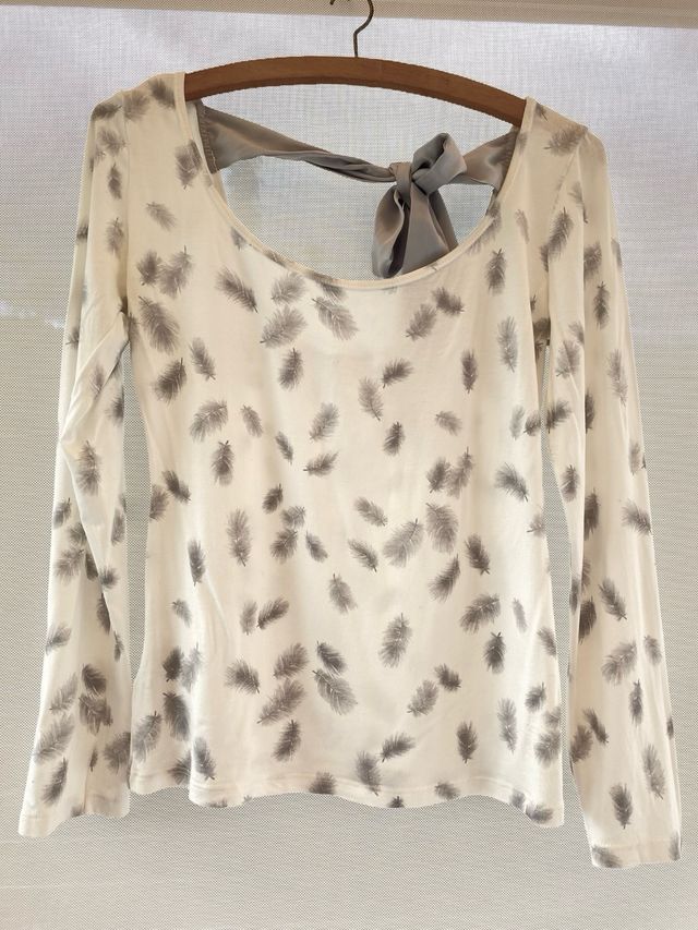 Camiseta con lazo en la espalda promod