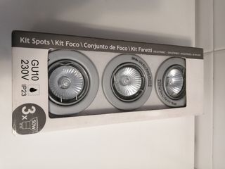 Kit tres focos empotrables