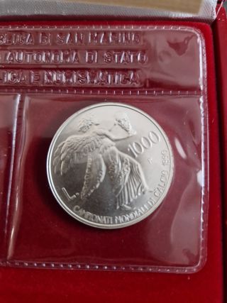 Monete dittico argento San Marino 1990