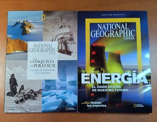 Lote Libro y 3 revistas "National Geographic"