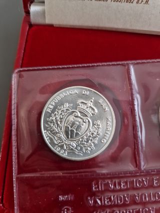 Monete dittico argento San Marino 1993