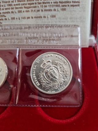 Monete dittico argento San Marino 1993