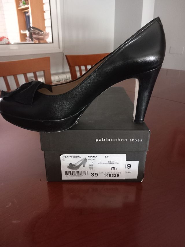 Zapatos Plataformas Piel