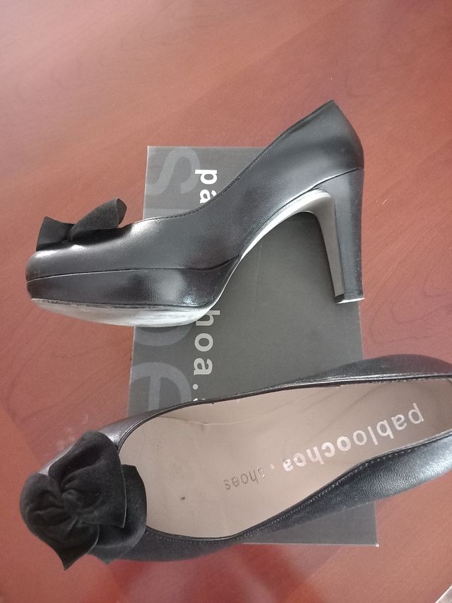 Zapatos Plataformas Piel