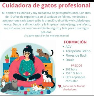 Cuidadora de gatos