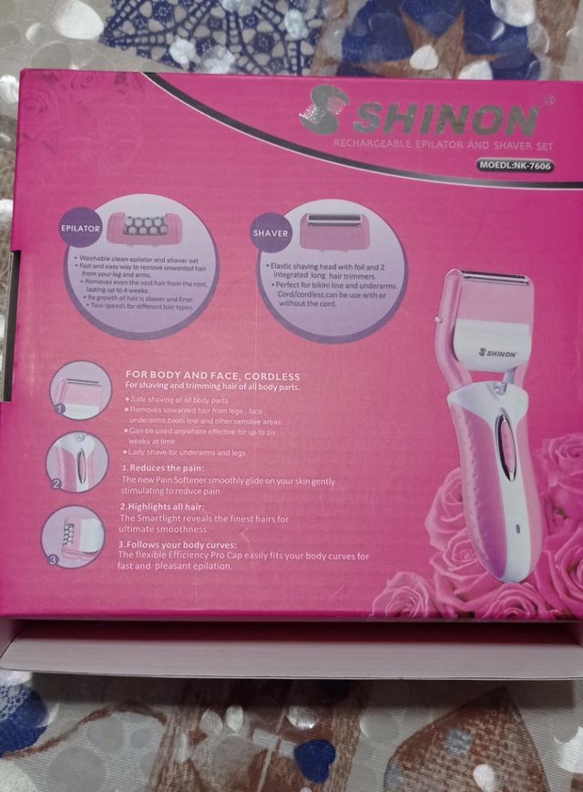 Rasoio elettrico depilazione 3in1