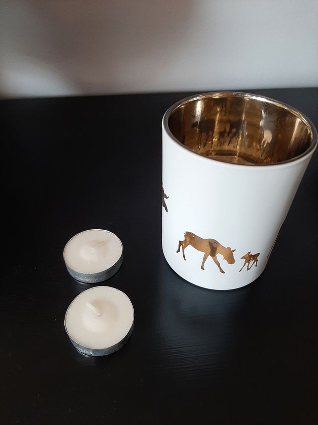 Portavelas navideño