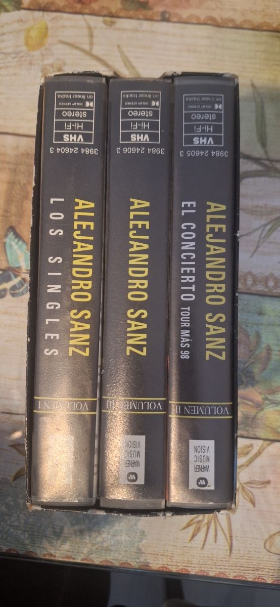 Cintas vhs Alejandro Sanz