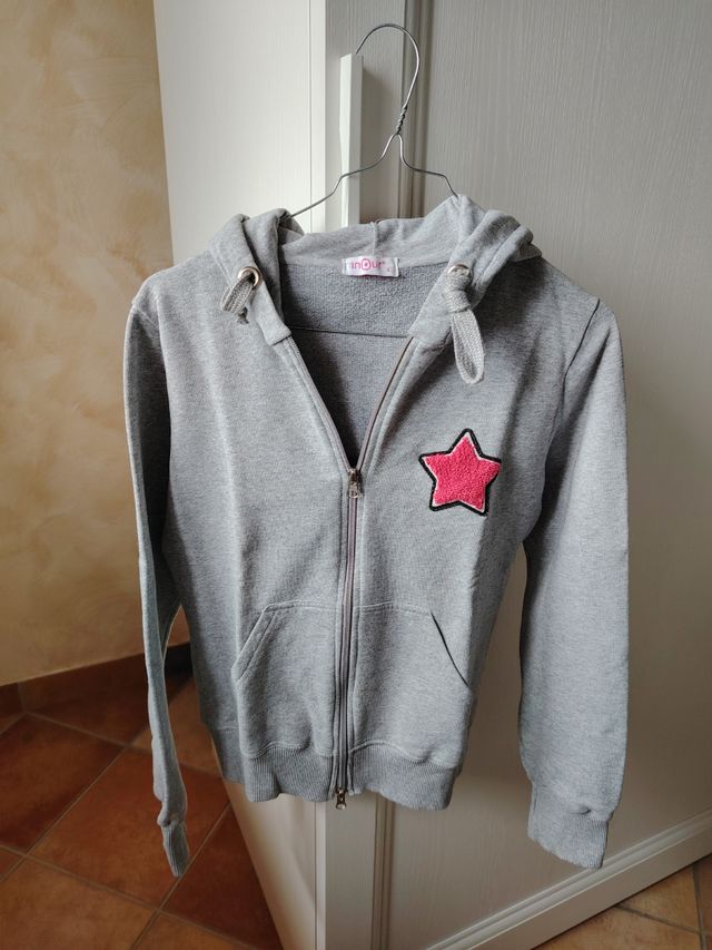 Felpa donna grigia inOut tg S