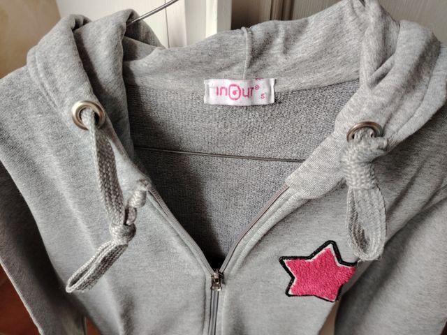 Felpa donna grigia inOut tg S