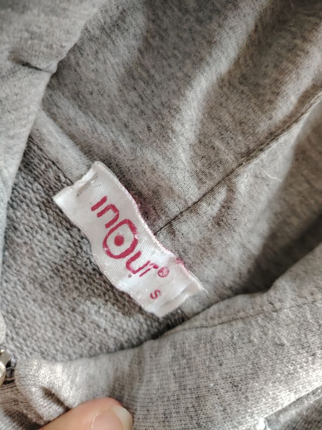 Felpa donna grigia inOut tg S