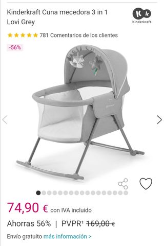 Cuna plegable Kinderkraft
