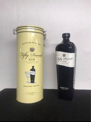 Scatola Gin Fifty Lounds contenitore Bottiglia