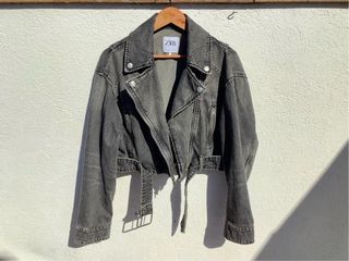 Chaqueta cazadora tejana corta Zara
