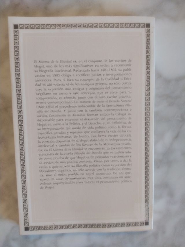 El Sistema de la Eticidad