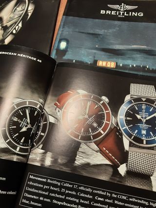 Lote catálogos BREITLING