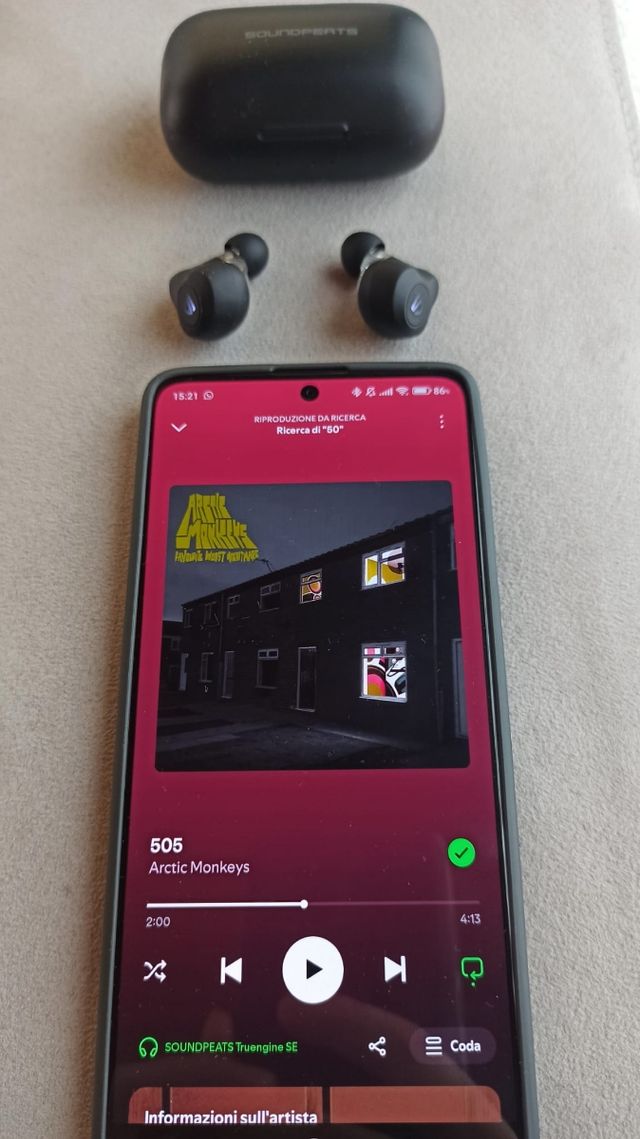 Cuffiette bluetooth Soundpeats Truengine SE