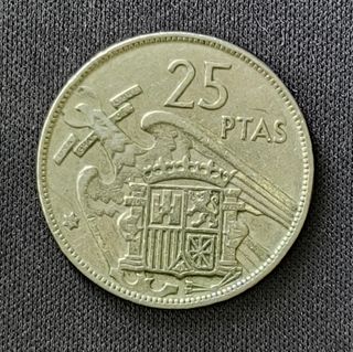 25 Pesetas Franco 1957 Estrella 68