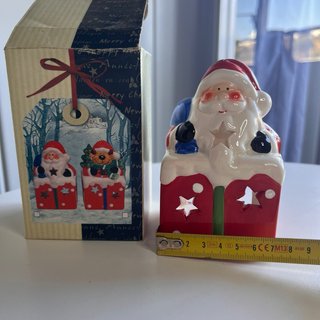 Porta candela lanterna babbo natale