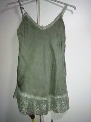 Camiseta lencera verde talla única