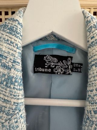 Americana tweed mujer