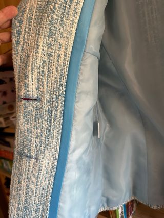 Americana tweed mujer