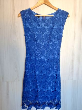Vestido corto encaje 