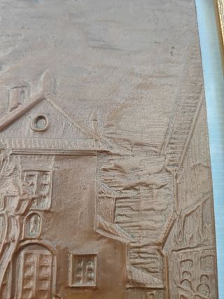 Cristo de los faroles en bronce repujado