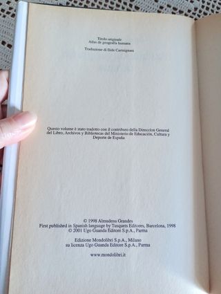 "Atlante di geografia umana" di Almudena Grandes 