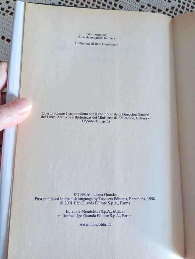 "Atlante di geografia umana" di Almudena Grandes