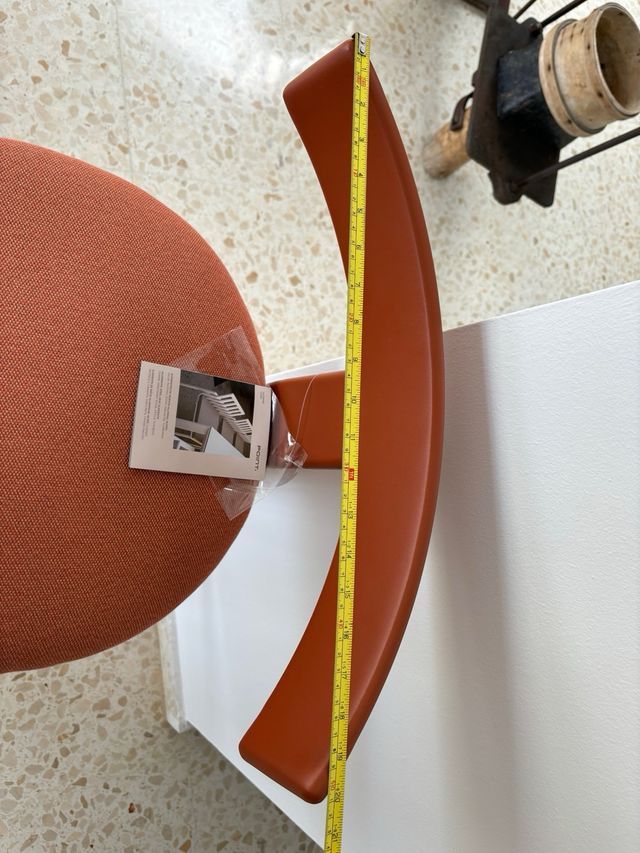 Taburete Diseño Point anaranjado-rojo