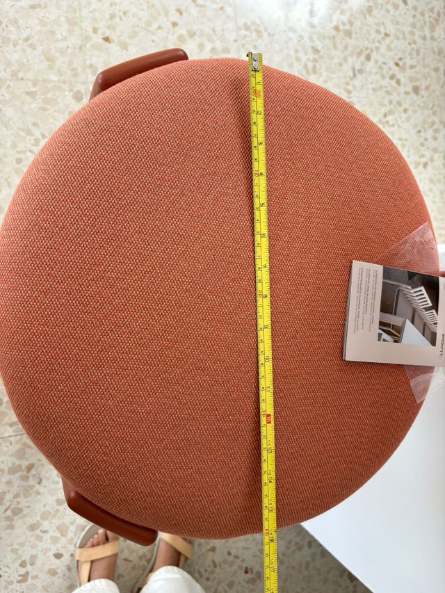 Taburete Diseño Point anaranjado-rojo