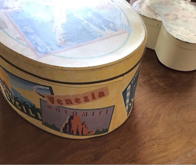 Collezione scatole di latta original vintage