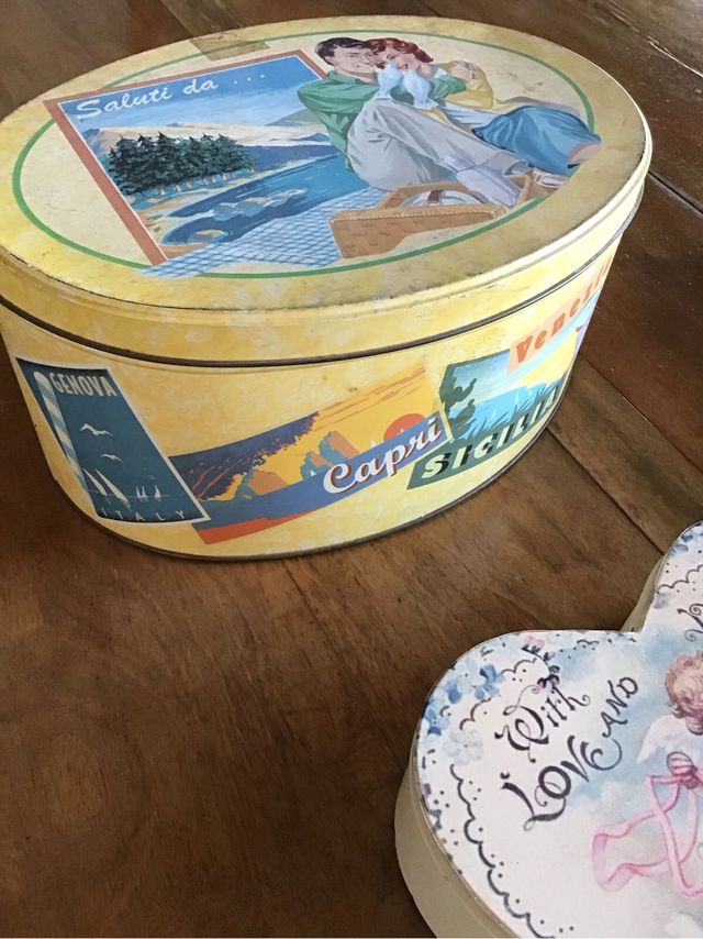 Collezione scatole di latta original vintage