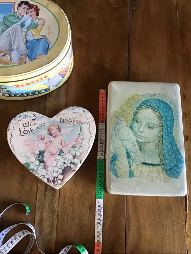 Collezione scatole di latta original vintage