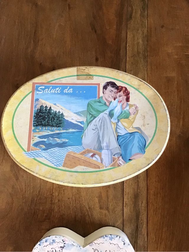 Collezione scatole di latta original vintage