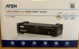 ATEN PROFESIONAL 2 puertos KVM USB 3, HDMI, 4K,.. 