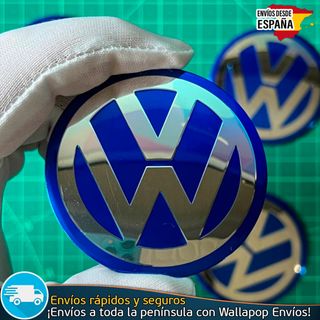 X4 Emblemas Volkswagen 60mm Pegatinas Tapacubos