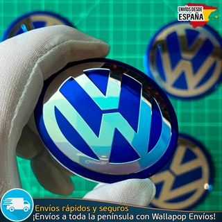 X4 Emblemas Volkswagen 60mm Pegatinas Tapacubos