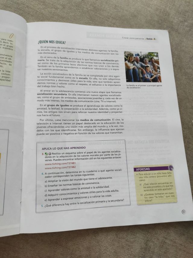 Libro valores éticos. Educación secundar