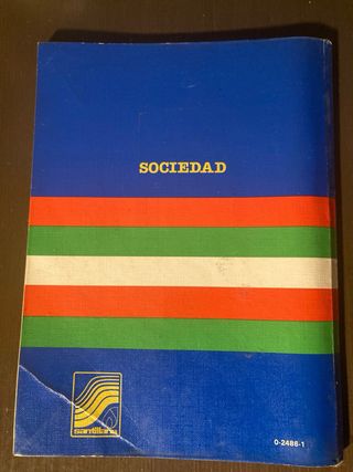 Libro de EGB Sociales 5 ed.  País Vasco. Santil
