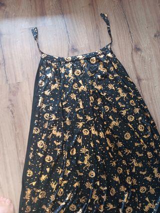 Capa nueva negro y dorado halloween