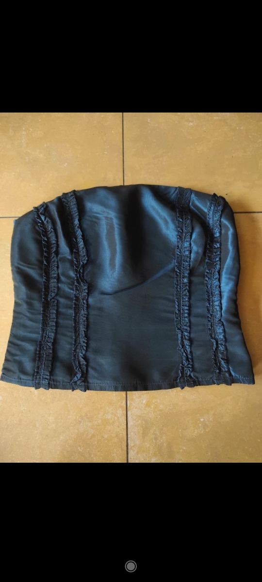 Vestido fiesta dos piezas azul noche