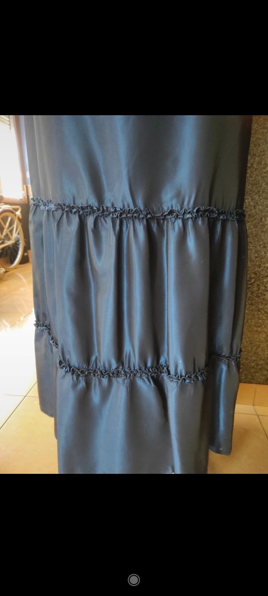 Vestido fiesta dos piezas azul noche