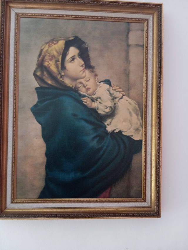 Antiguo cuadro madrecita