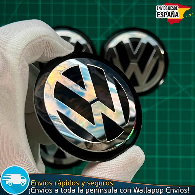 X4 Emblemas Volkswagen 60mm Pegatinas Tapacubos